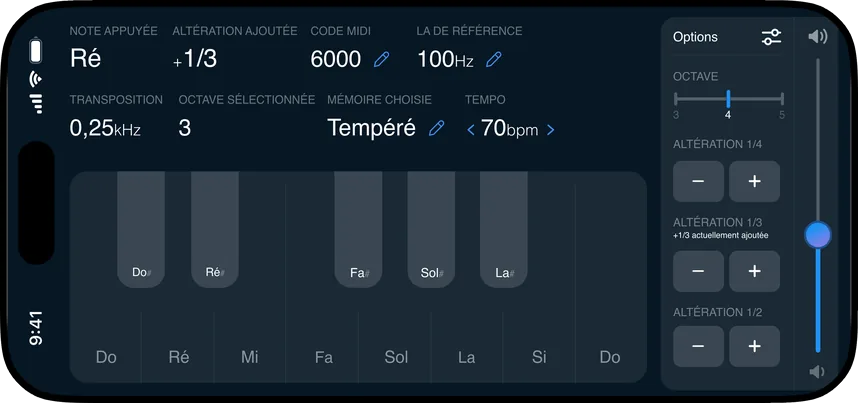 Aperçu de l’application Orange