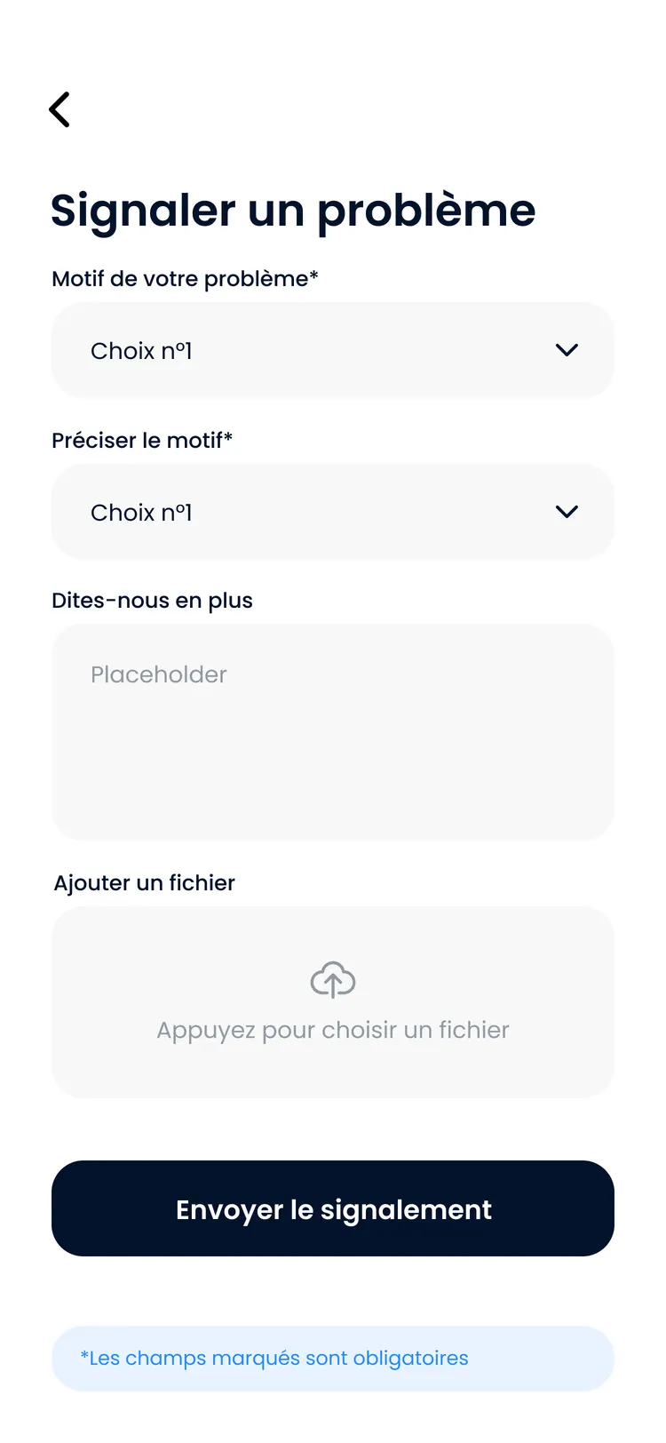 Mockup of the Reporting & Moderation package